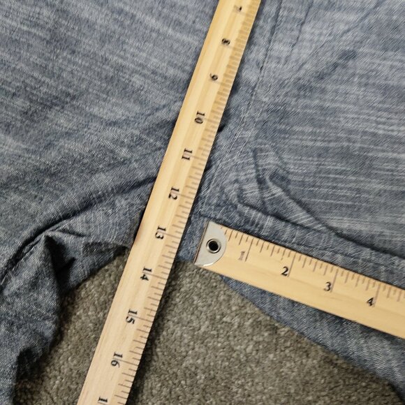 Guess Men's 100% Cotton Heathered Blue Jean Cargo Shorts in Blue Size 40 Summer - Picture 8 of 10